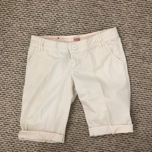 White Denim Shorts